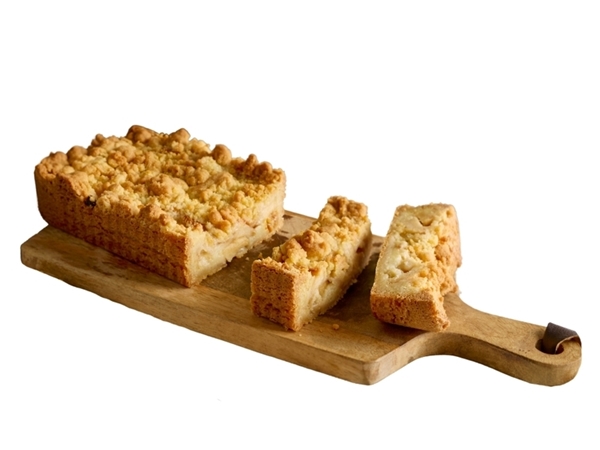 Ongebakken Apple crumble taartje
